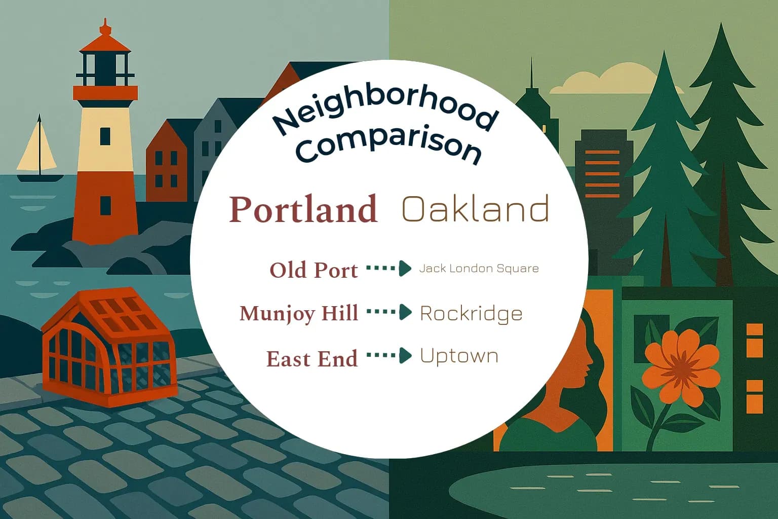 Portland vs Oakland Neighborhood Comparison