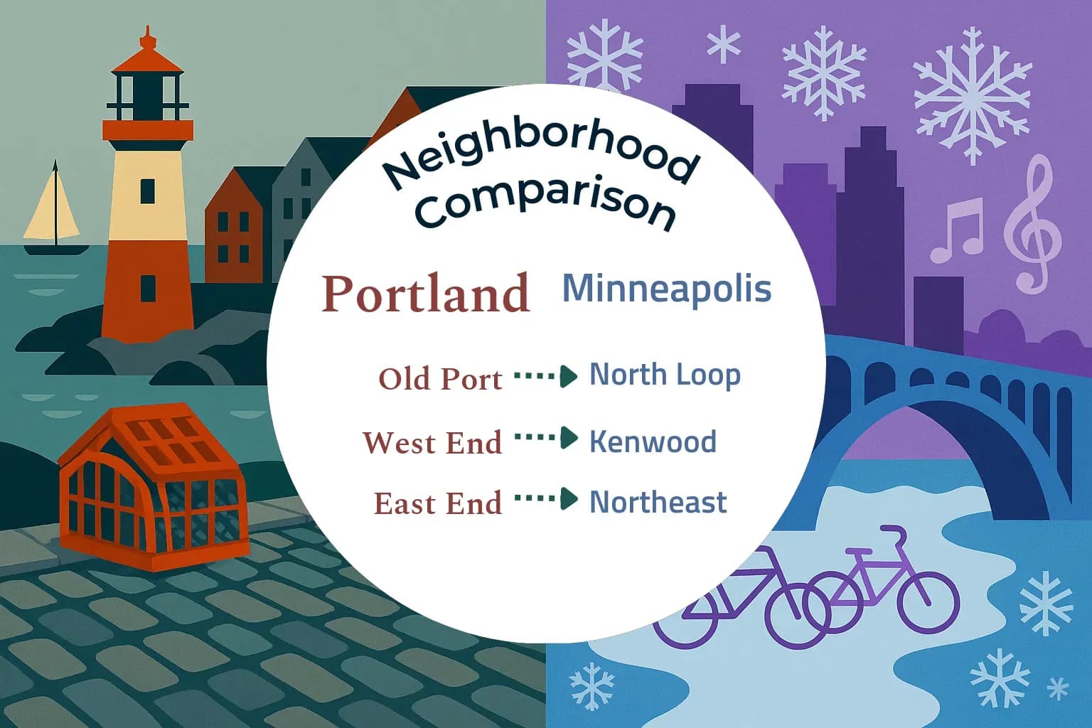 Portland vs Minneapolis Neighborhood Comparison