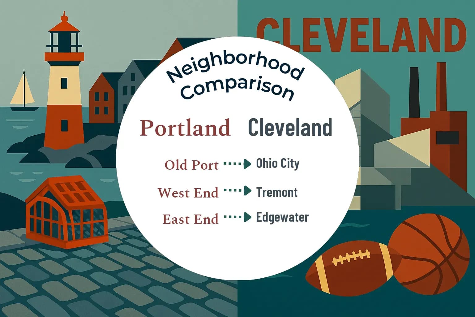 Portland vs Cleveland Neighborhood Comparison