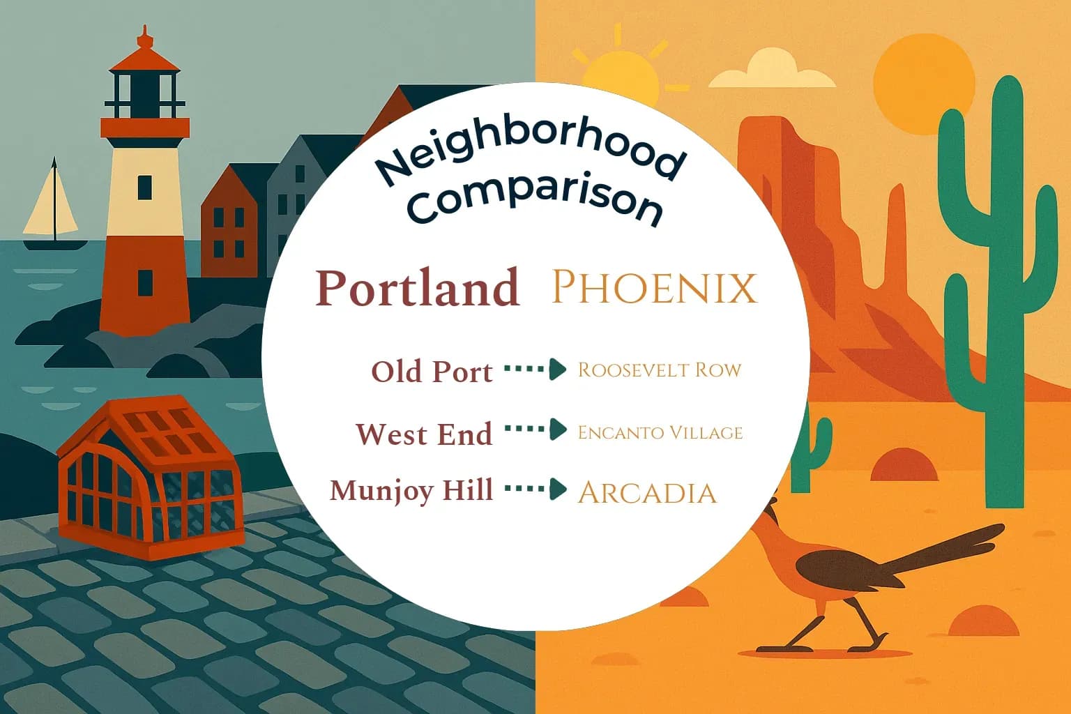 Portland vs Phoenix Neighborhood Comparison