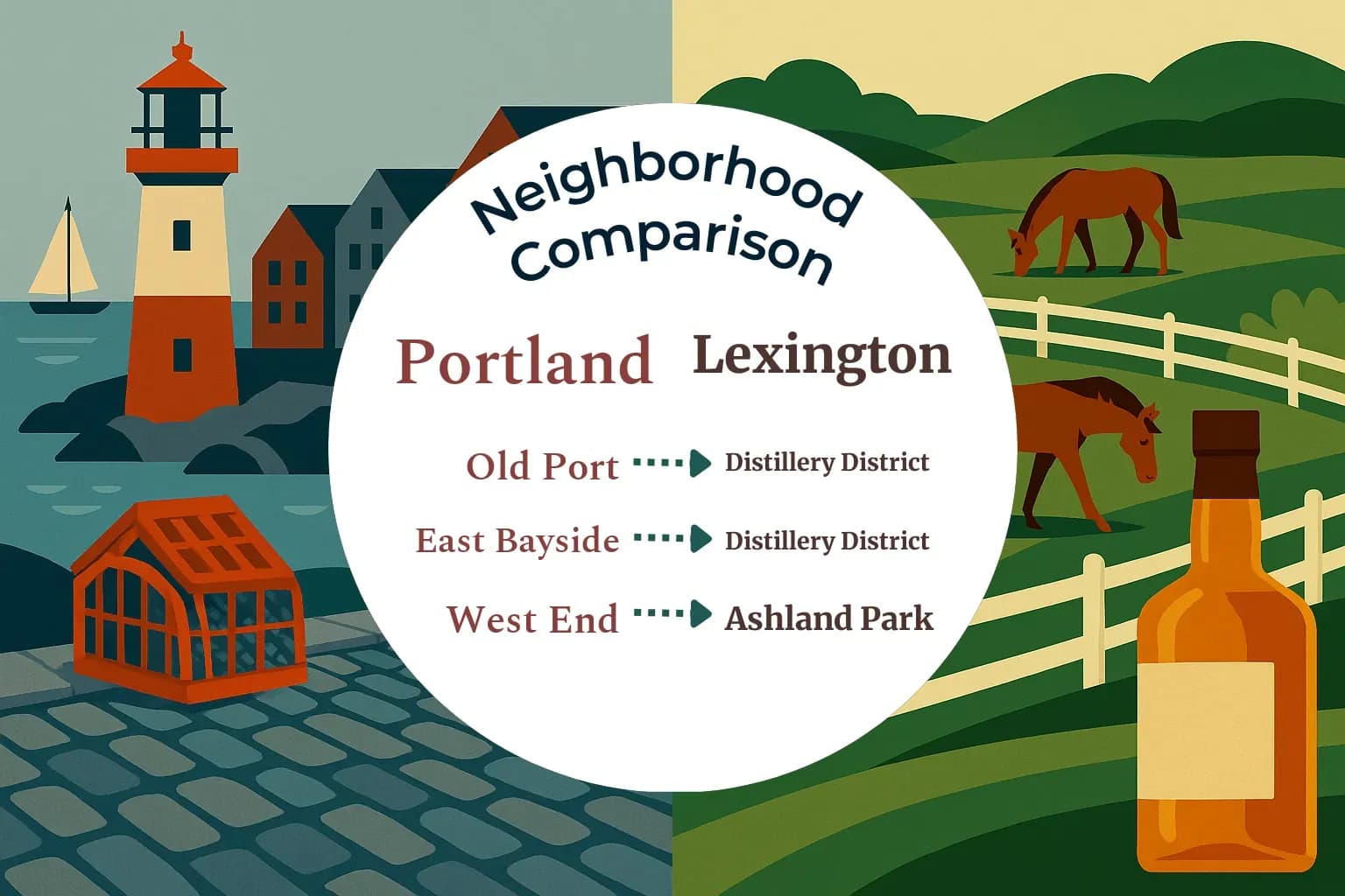 Portland vs Lexington Neighborhood Comparison