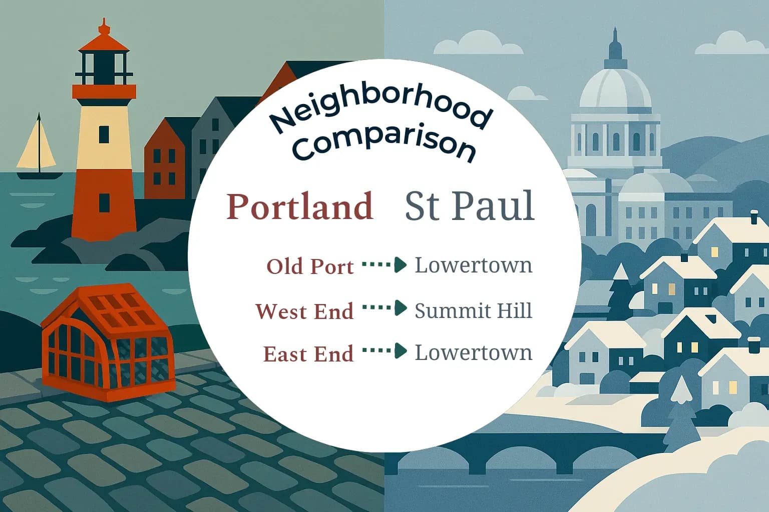 Portland vs St. Paul Neighborhood Comparison