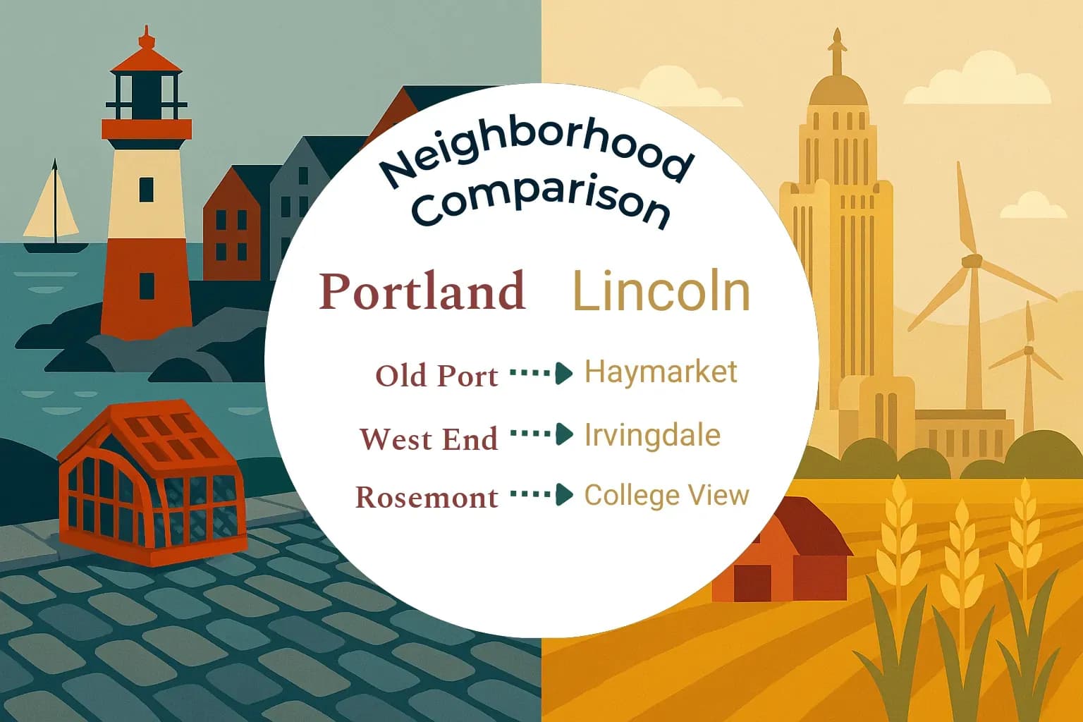 Portland vs Lincoln Neighborhood Comparison