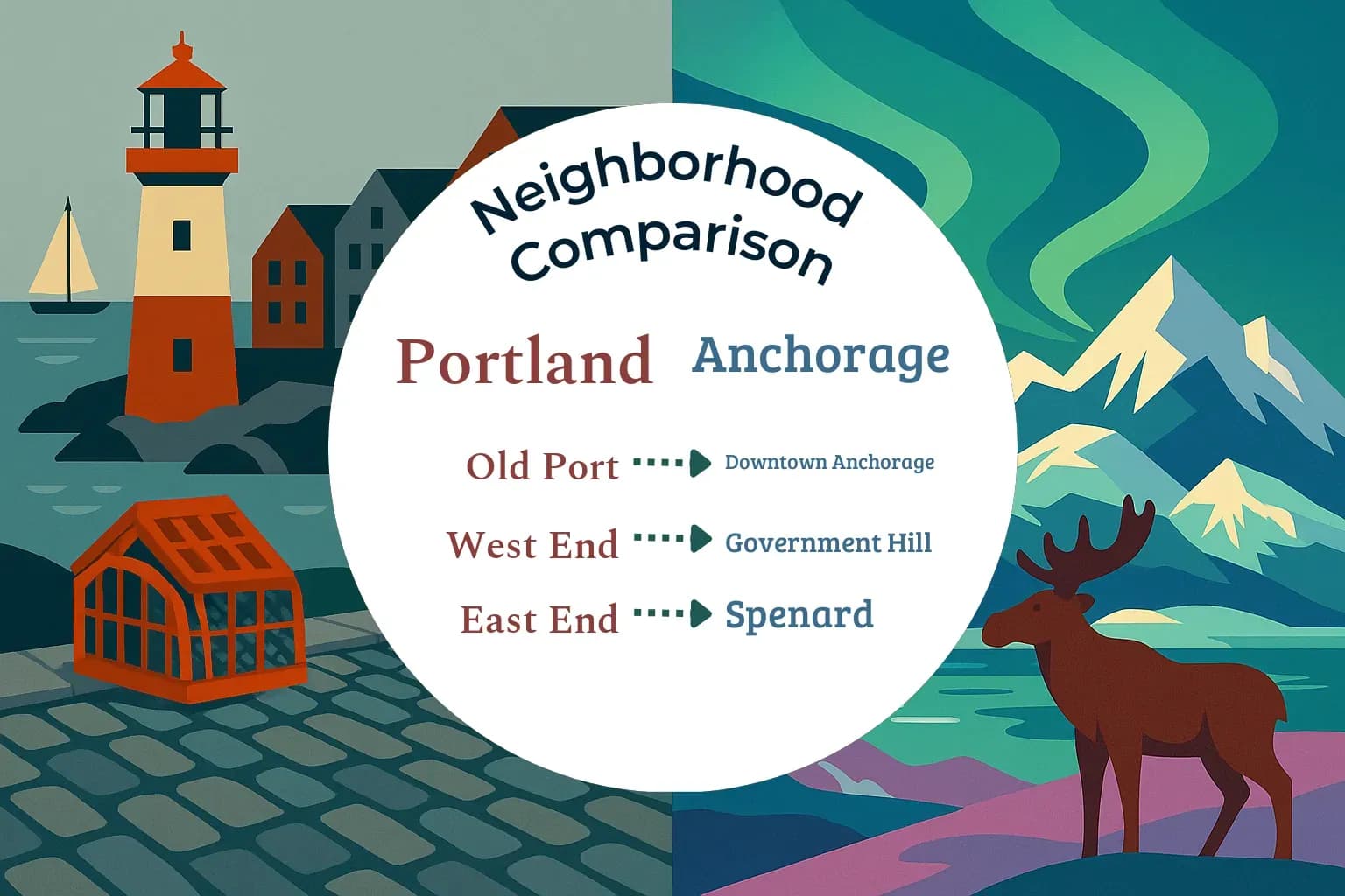 Portland vs Anchorage Neighborhood Comparison