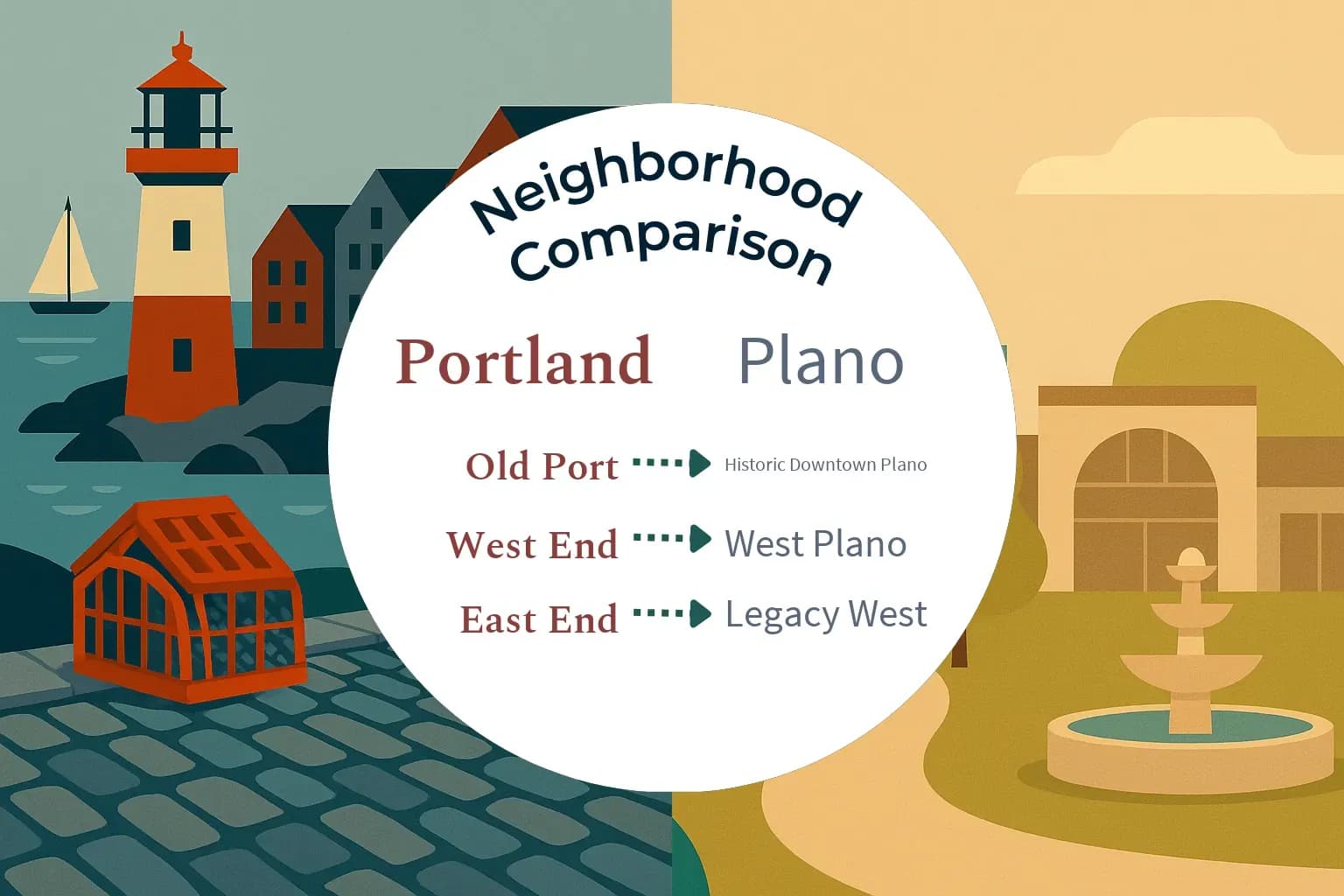 Portland vs Plano Neighborhood Comparison