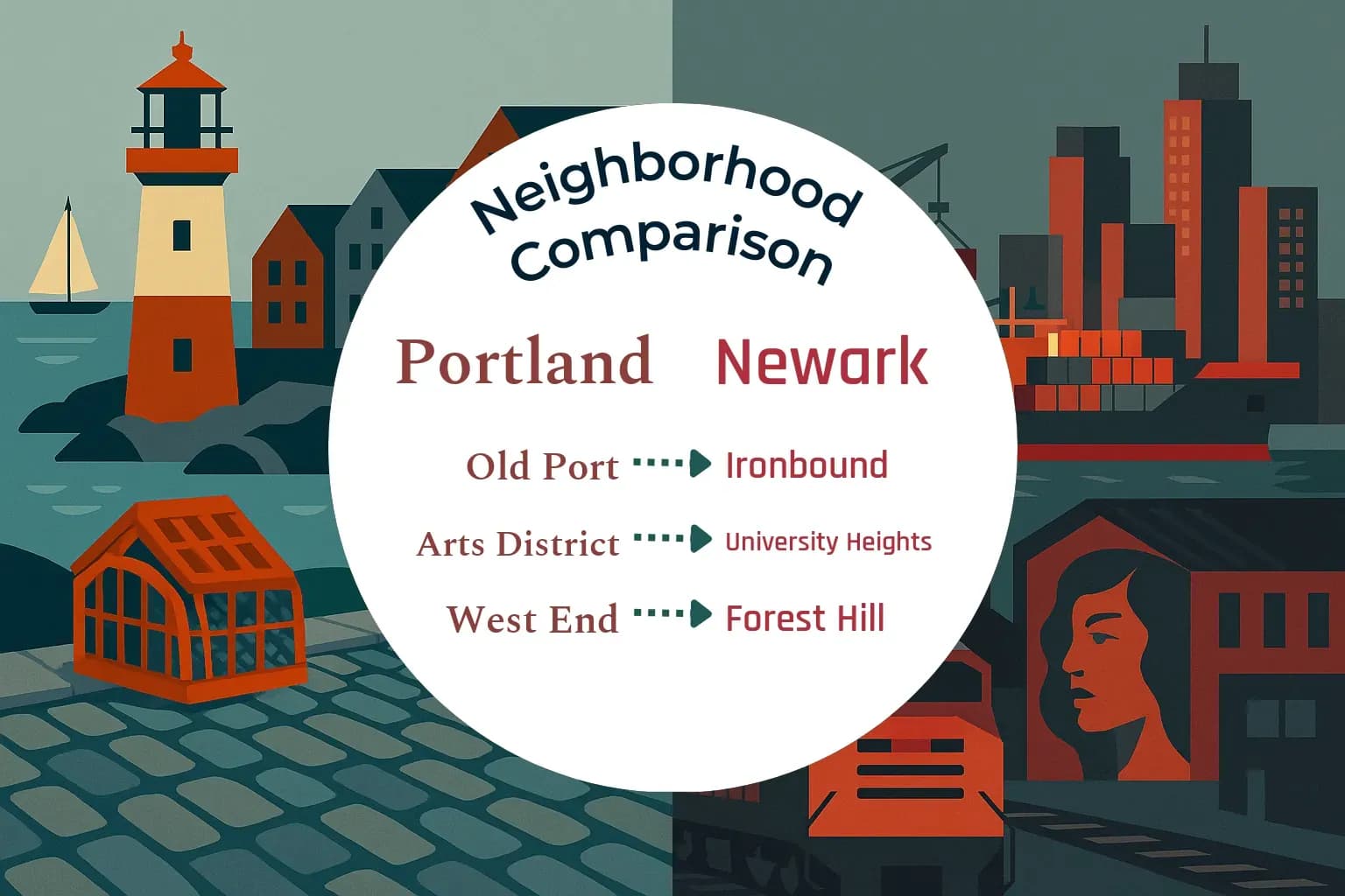 Portland vs Newark Neighborhood Comparison
