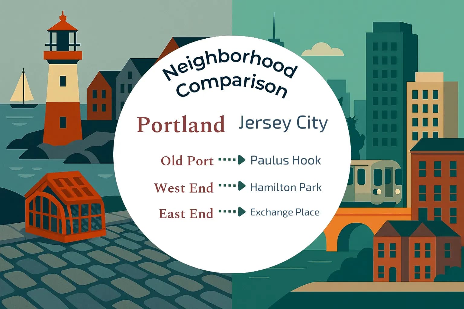 Portland vs Jersey City Neighborhood Comparison