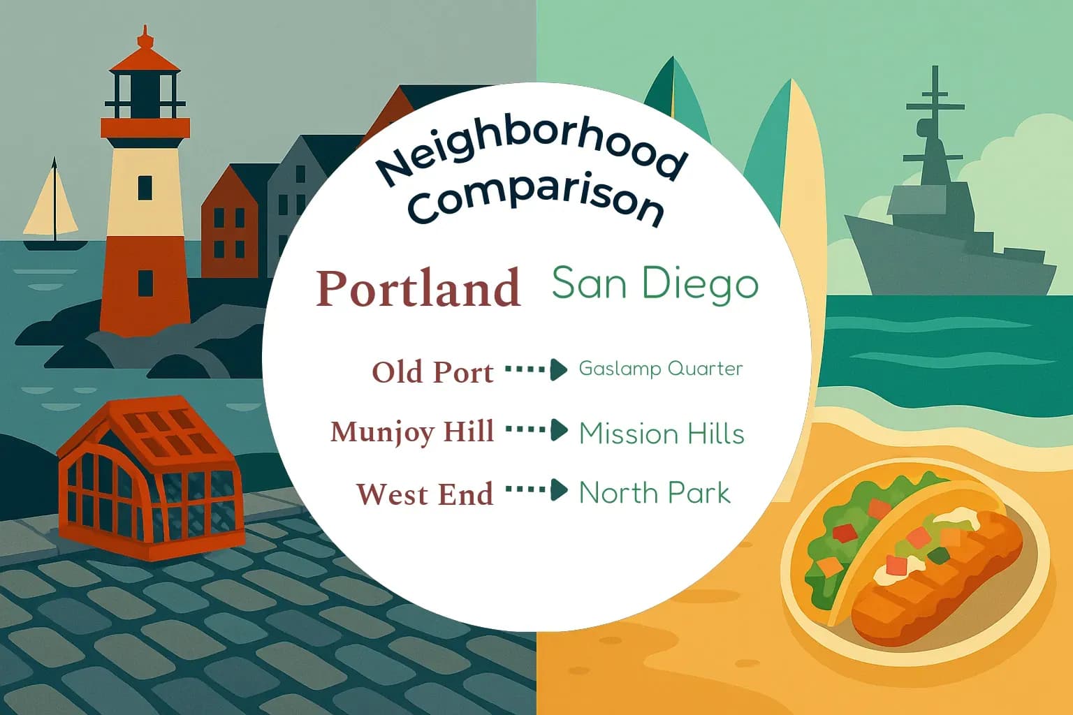 Portland vs San Diego Neighborhood Comparison