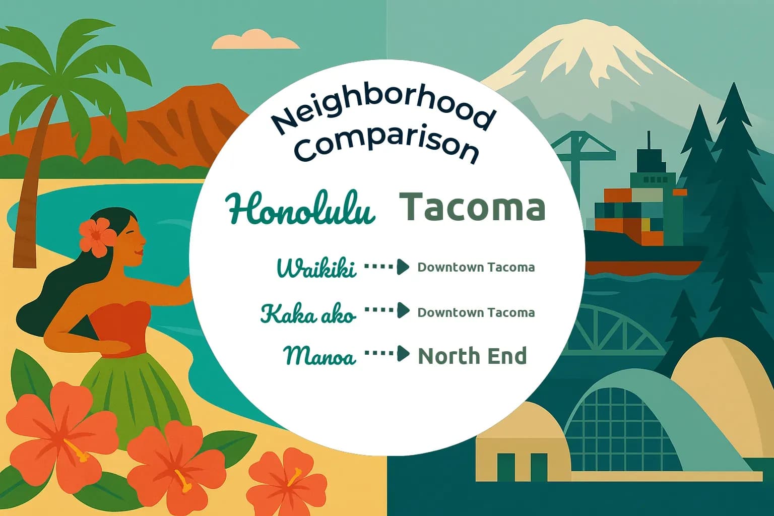Honolulu vs Tacoma Neighborhood Comparison