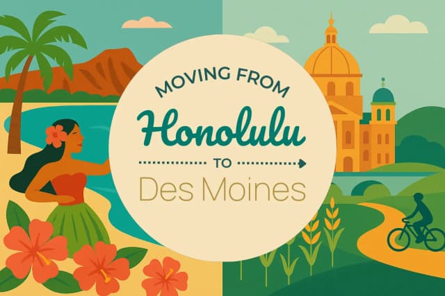 Moving from Honolulu to Des Moines