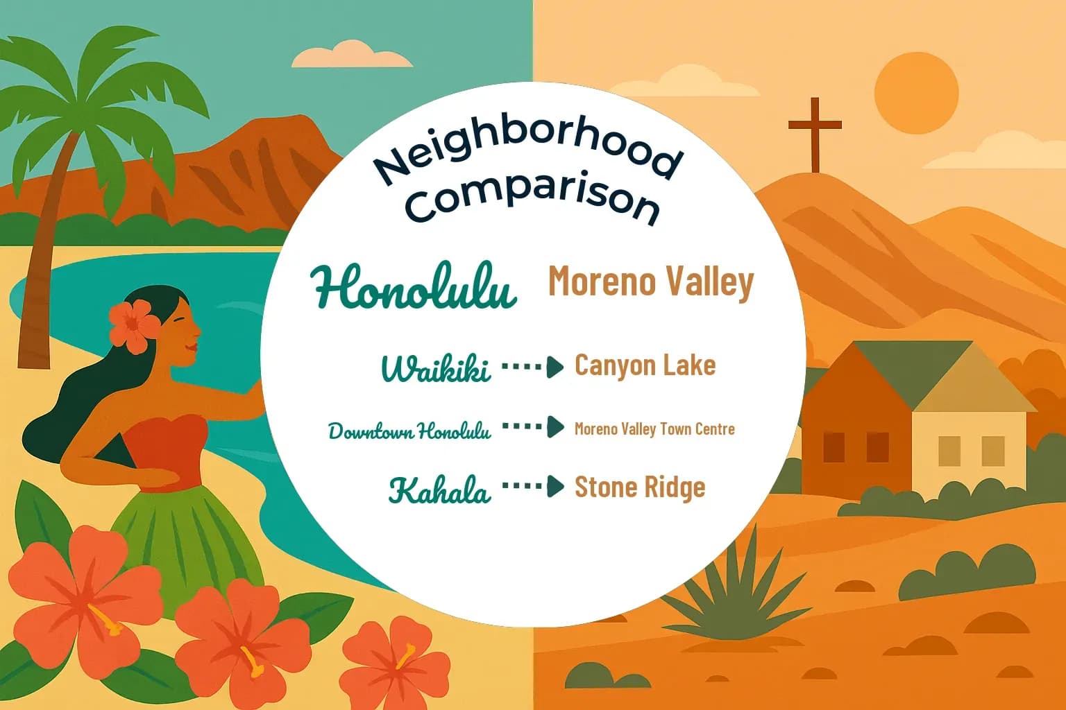 Honolulu vs Moreno Valley Neighborhood Comparison