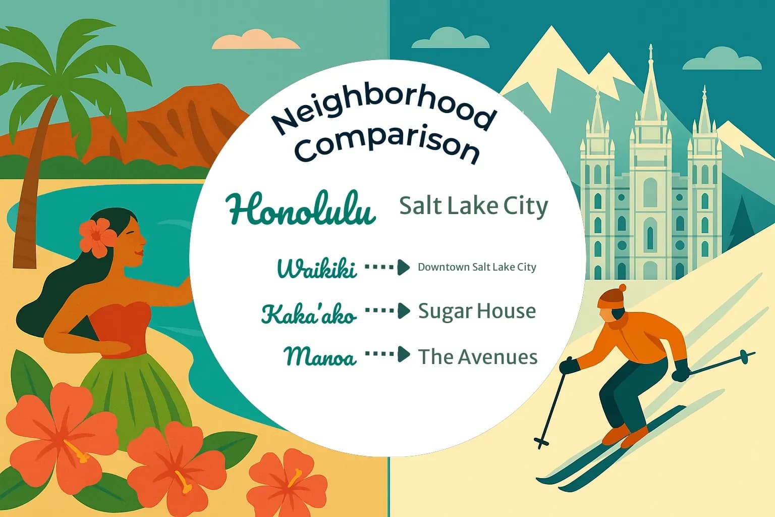 Honolulu vs Salt Lake City Neighborhood Comparison