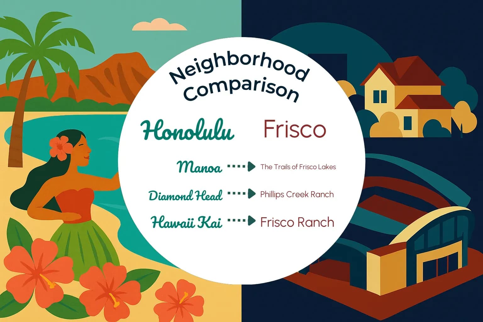 Honolulu vs Frisco Neighborhood Comparison