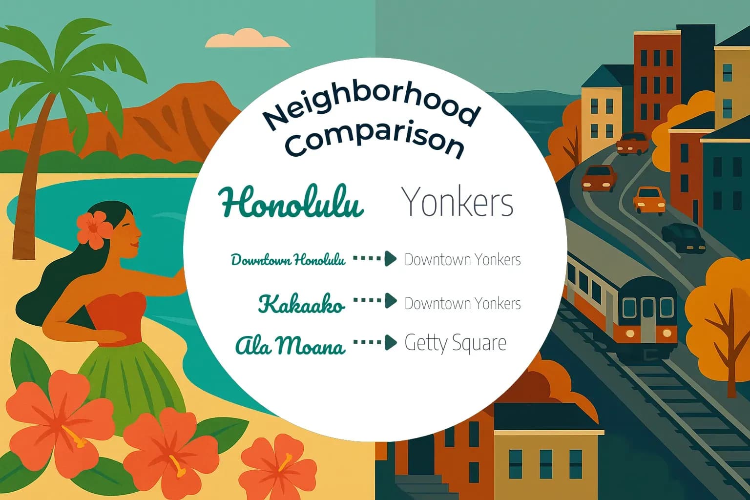 Honolulu vs Yonkers Neighborhood Comparison