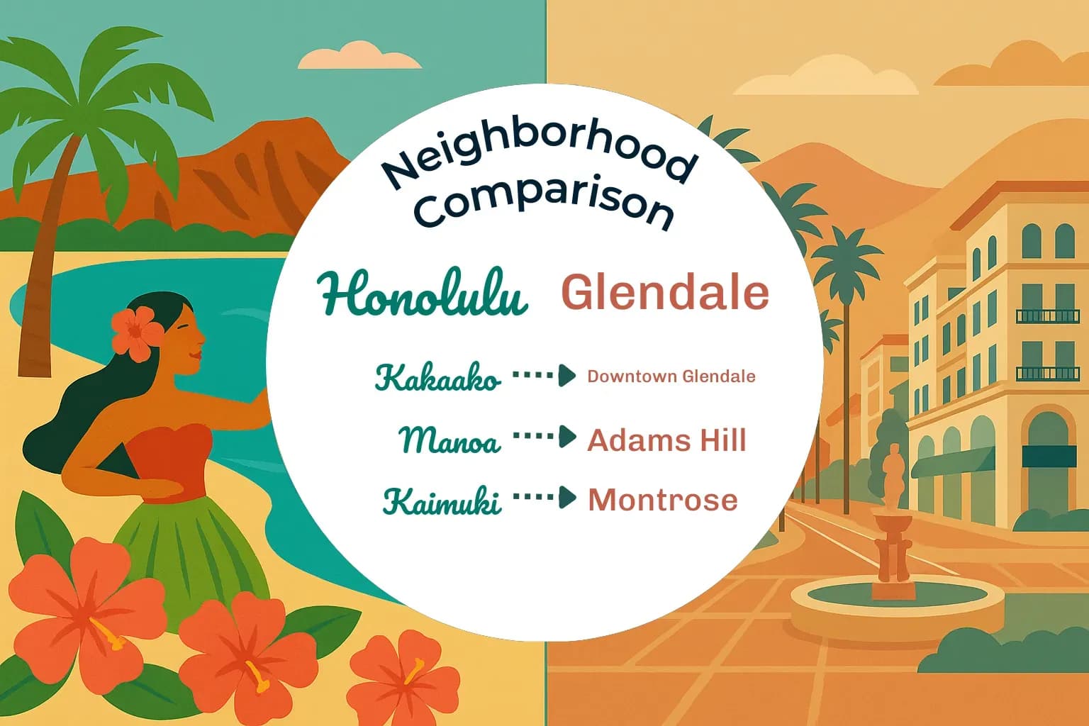 Honolulu vs Glendale Neighborhood Comparison