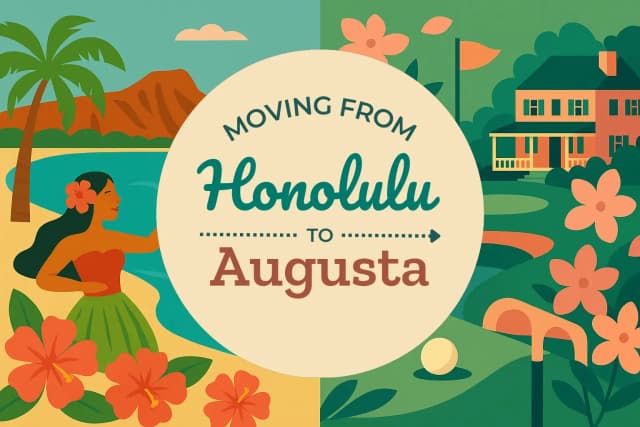Moving from Honolulu to Augusta