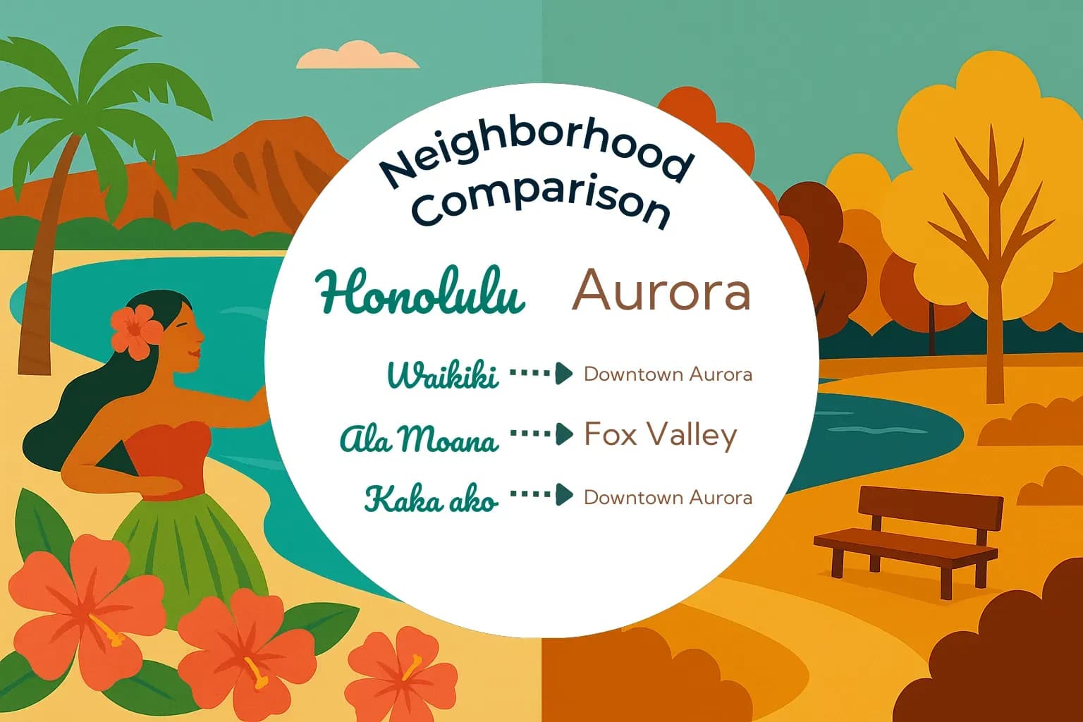 Honolulu vs Aurora Neighborhood Comparison