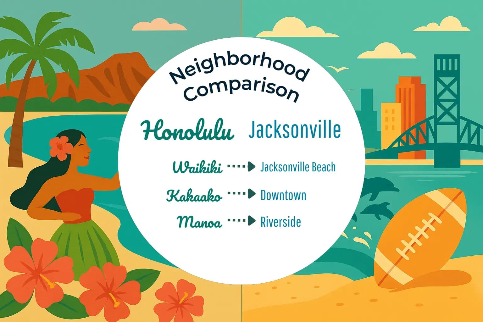 Honolulu vs Jacksonville Neighborhood Comparison