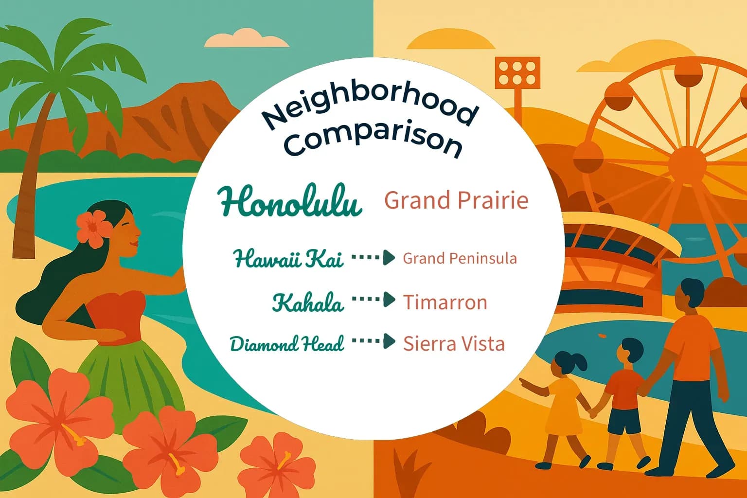 Honolulu vs Grand Prairie Neighborhood Comparison
