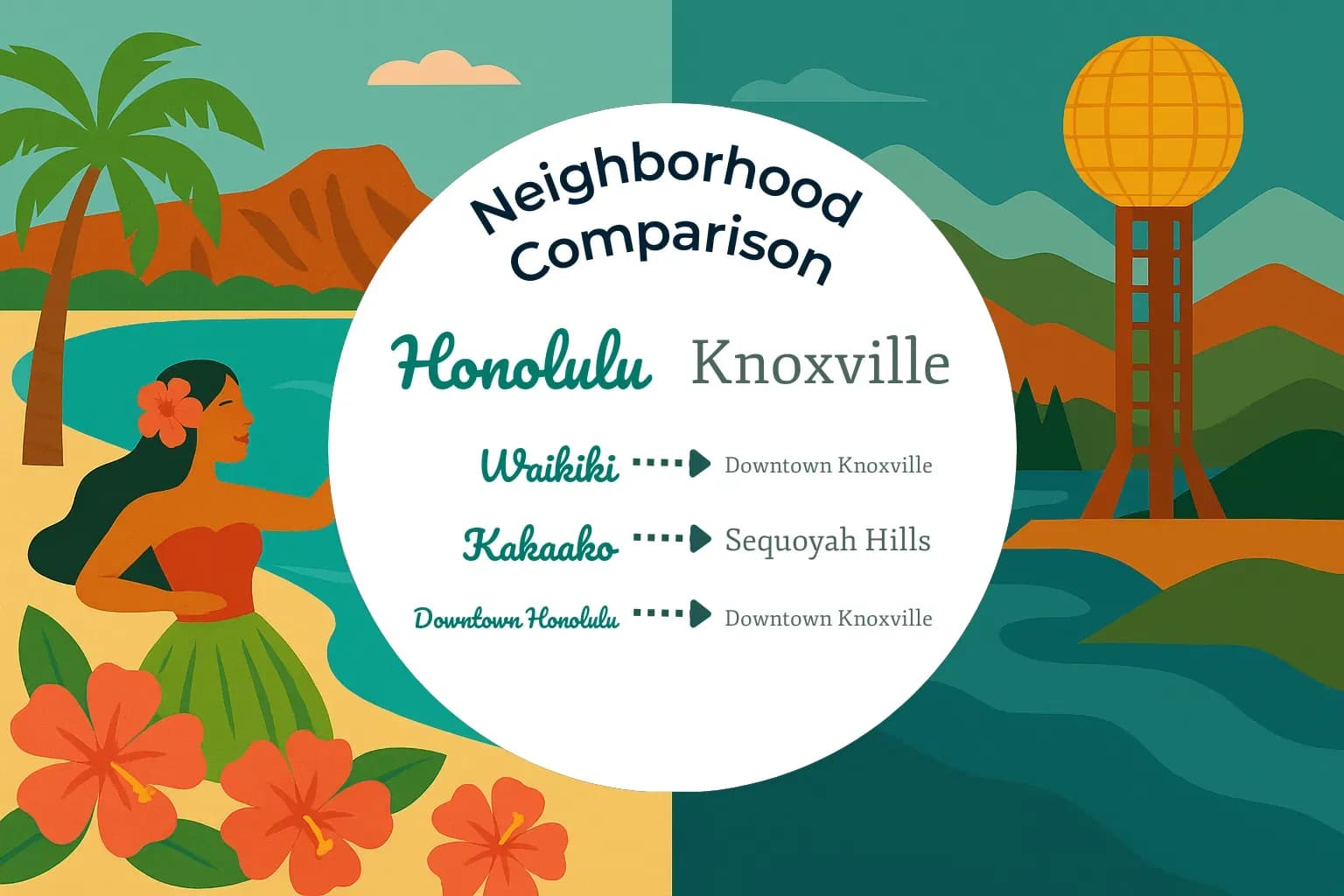 Honolulu vs Knoxville Neighborhood Comparison