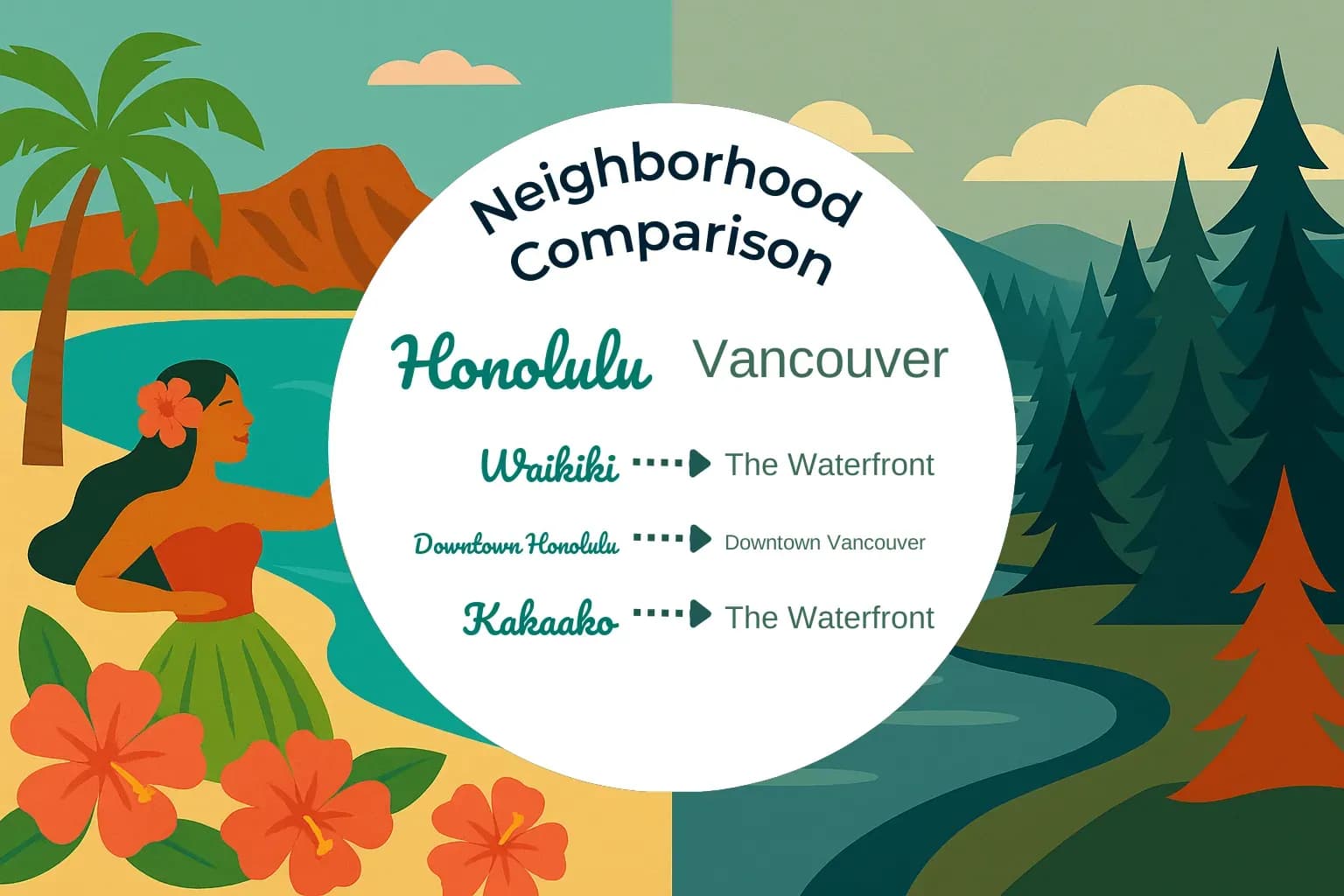 Honolulu vs Vancouver Neighborhood Comparison