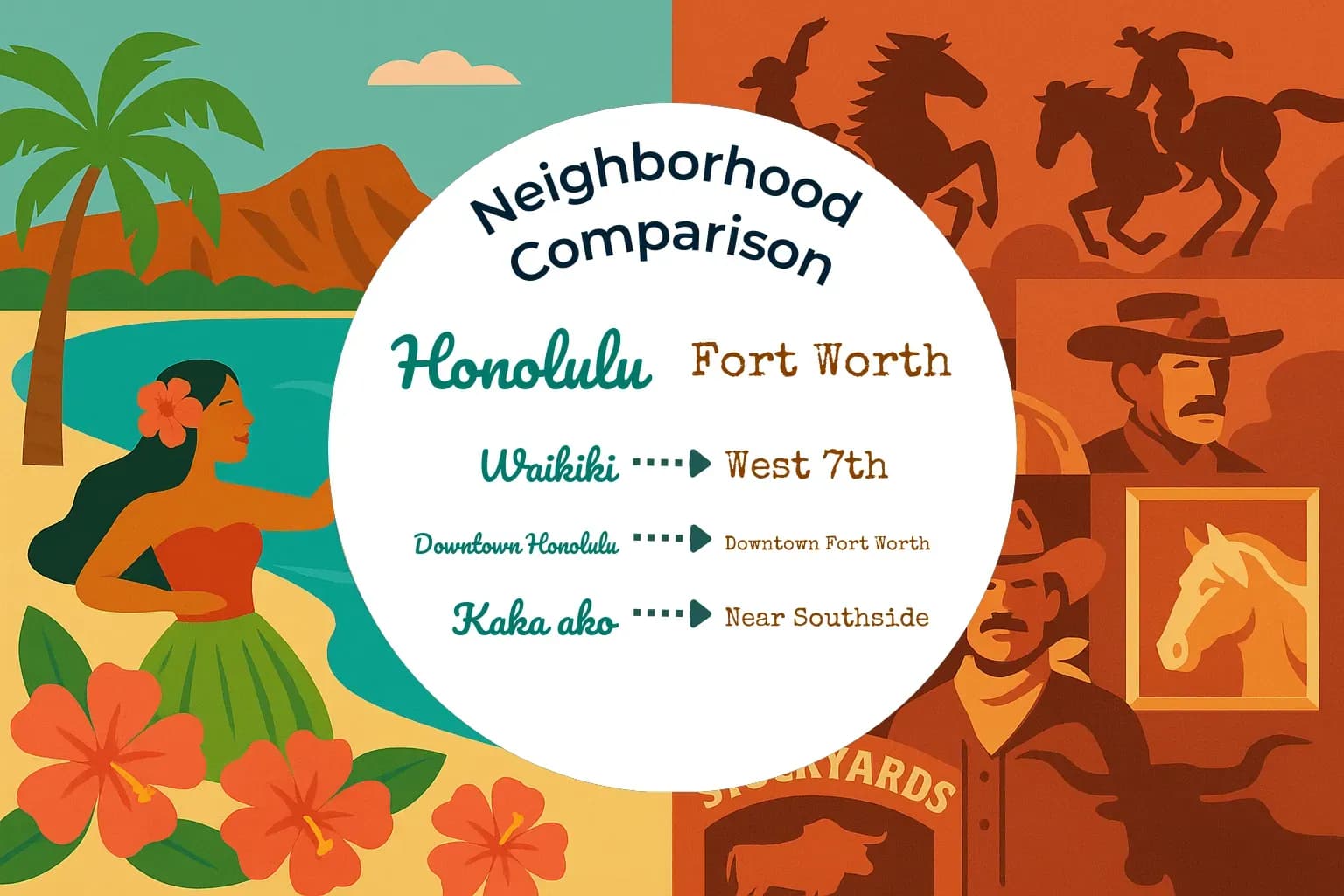 Honolulu vs Fort Worth Neighborhood Comparison