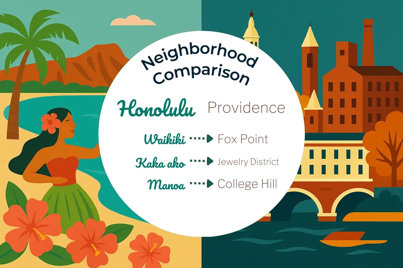 Honolulu vs Providence Neighborhood Comparison