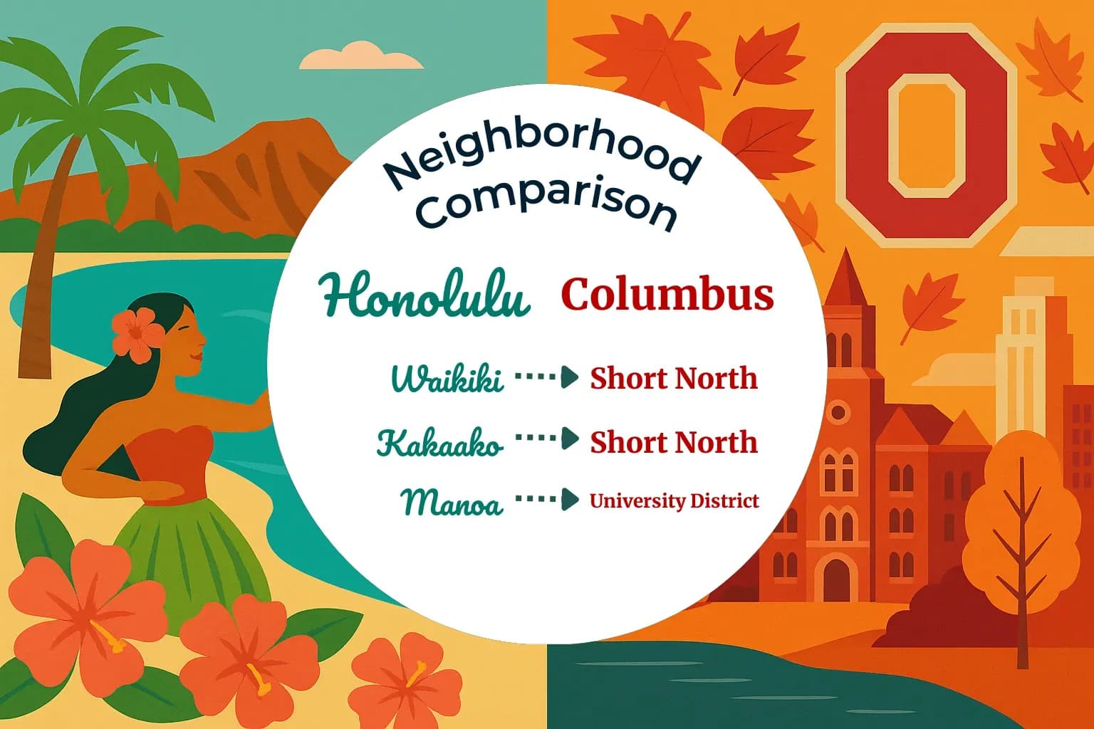 Honolulu vs Columbus Neighborhood Comparison