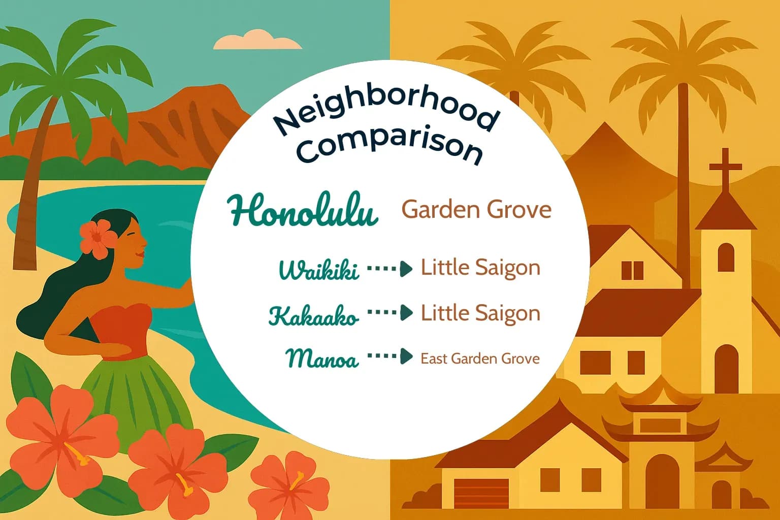 Honolulu vs Garden Grove Neighborhood Comparison