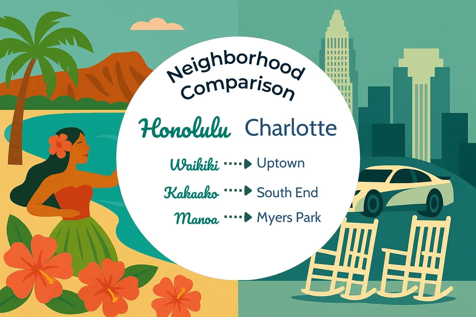 Honolulu vs Charlotte Neighborhood Comparison