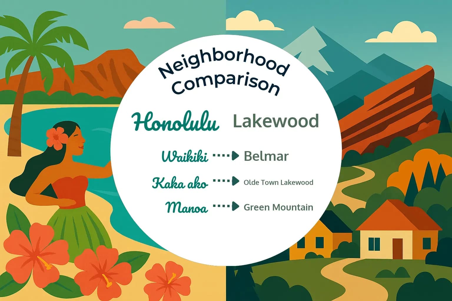 Honolulu vs Lakewood Neighborhood Comparison