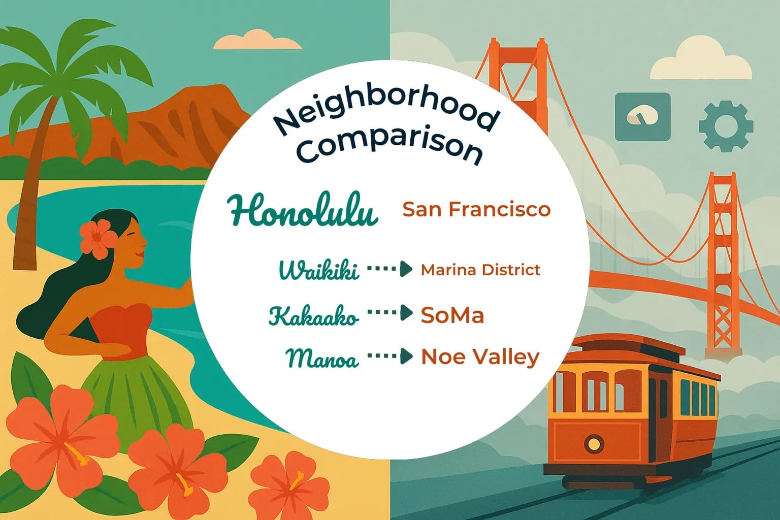 Honolulu vs San Francisco Neighborhood Comparison