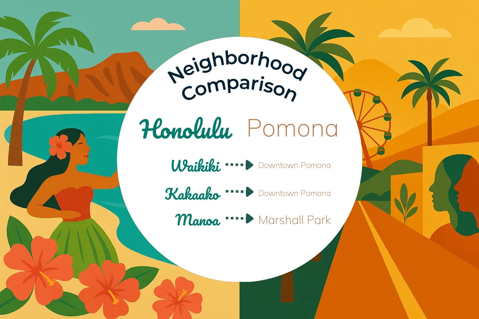 Honolulu vs Pomona Neighborhood Comparison