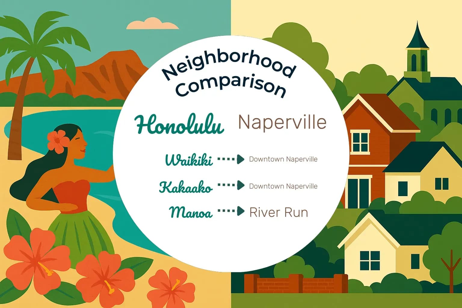 Honolulu vs Naperville Neighborhood Comparison