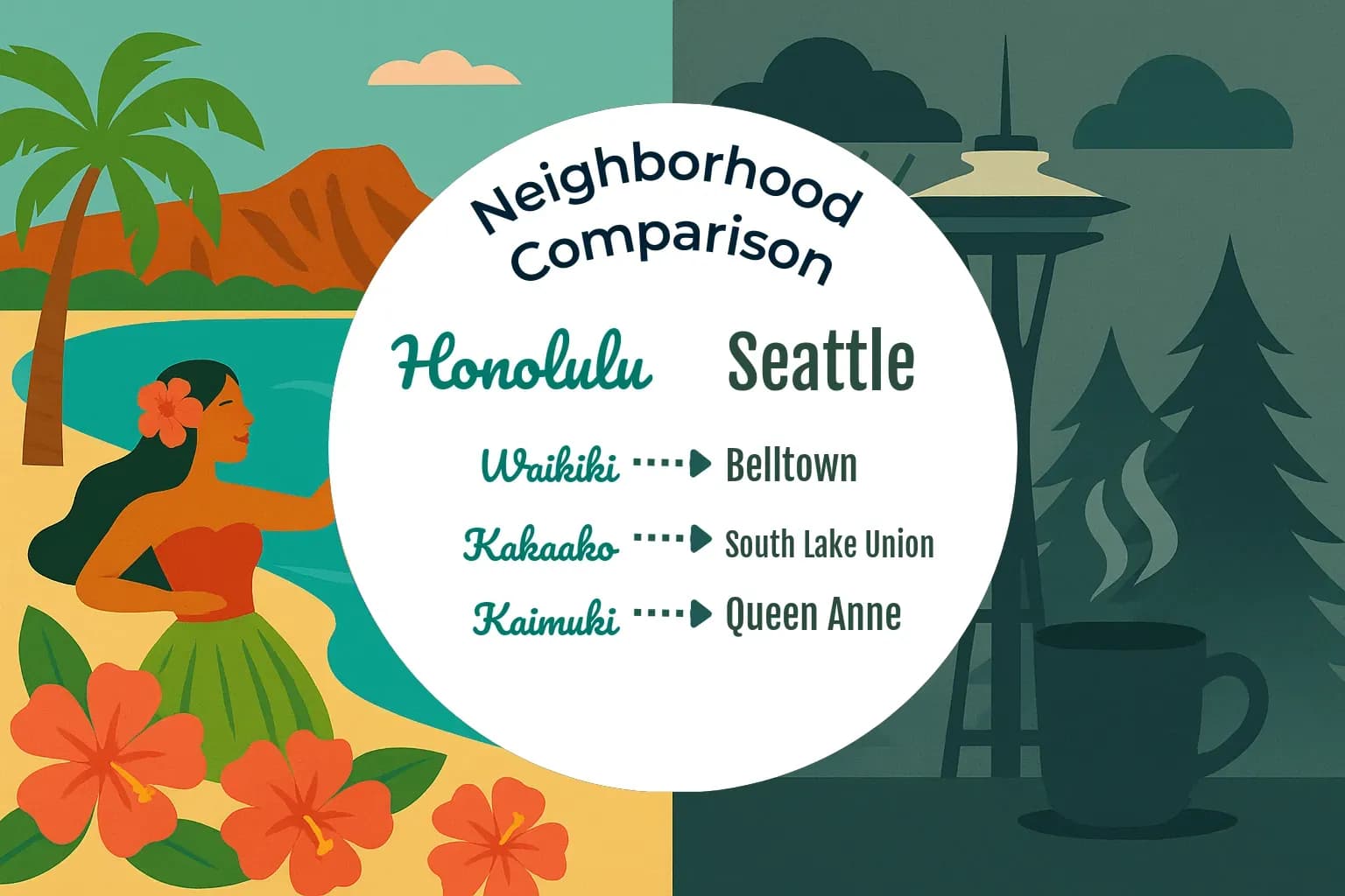 Honolulu vs Seattle Neighborhood Comparison