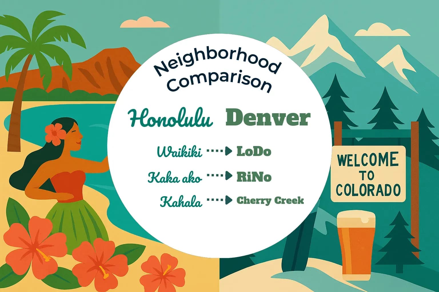 Honolulu vs Denver Neighborhood Comparison