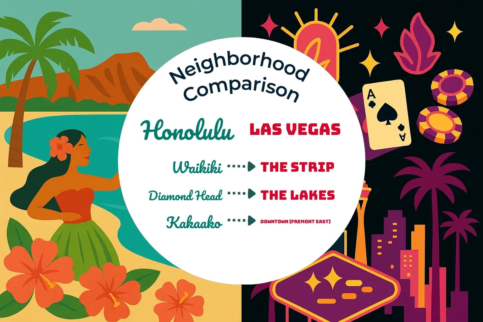 Honolulu vs Las Vegas Neighborhood Comparison