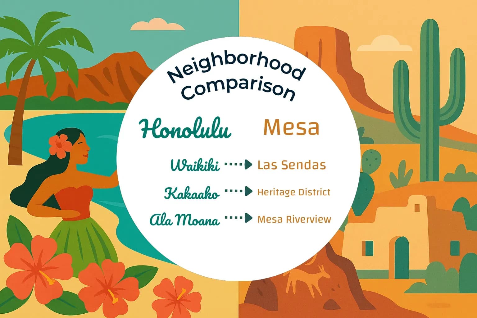 Honolulu vs Mesa Neighborhood Comparison