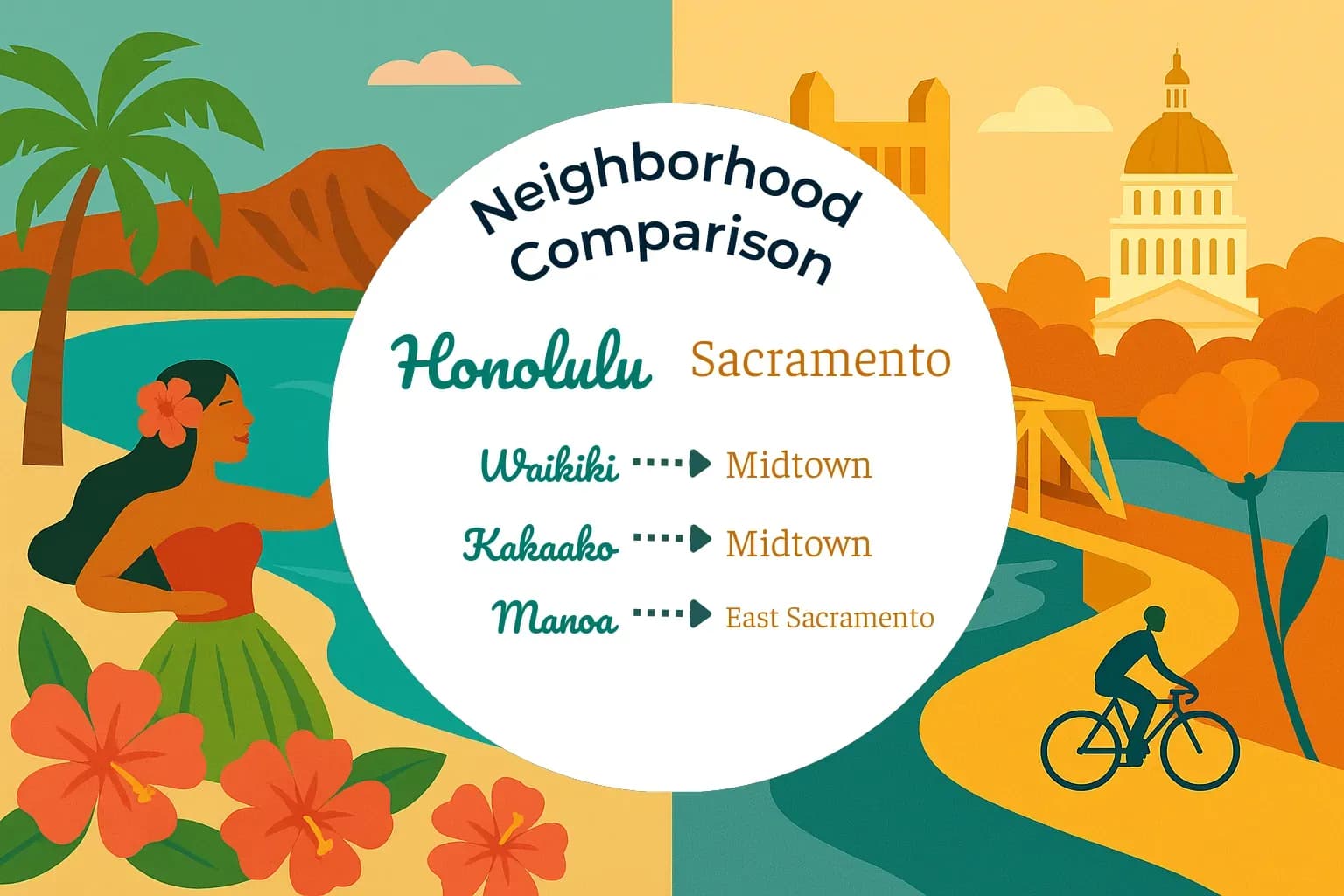 Honolulu vs Sacramento Neighborhood Comparison