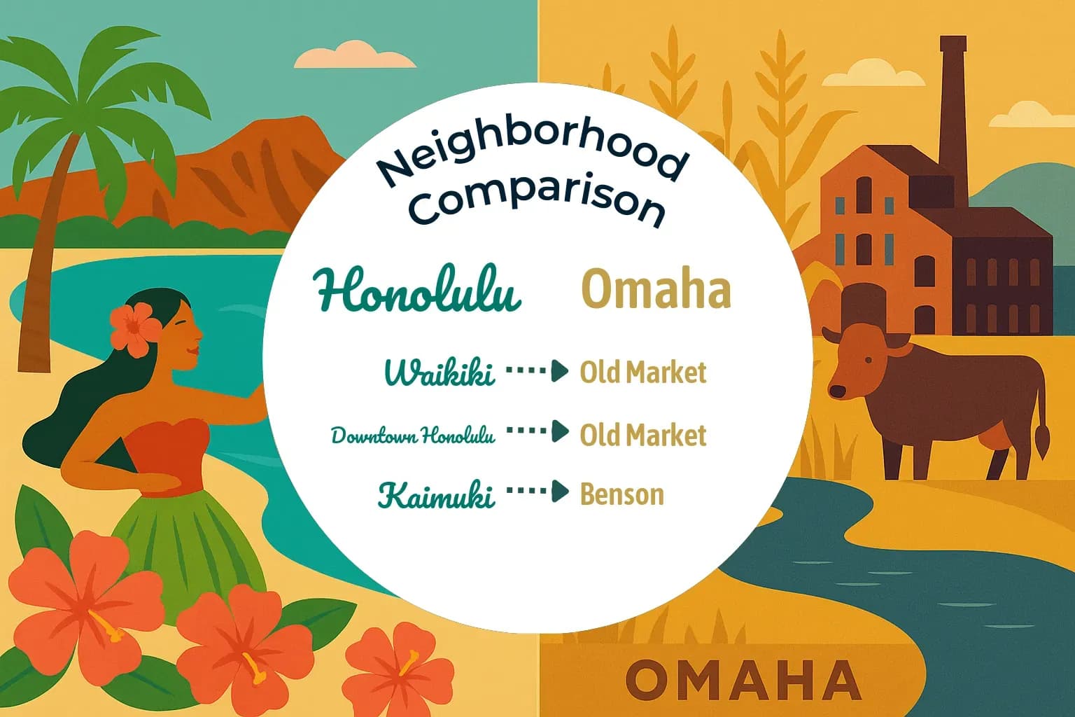 Honolulu vs Omaha Neighborhood Comparison