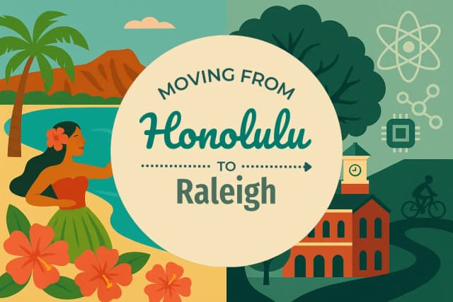 Moving from Honolulu to Raleigh