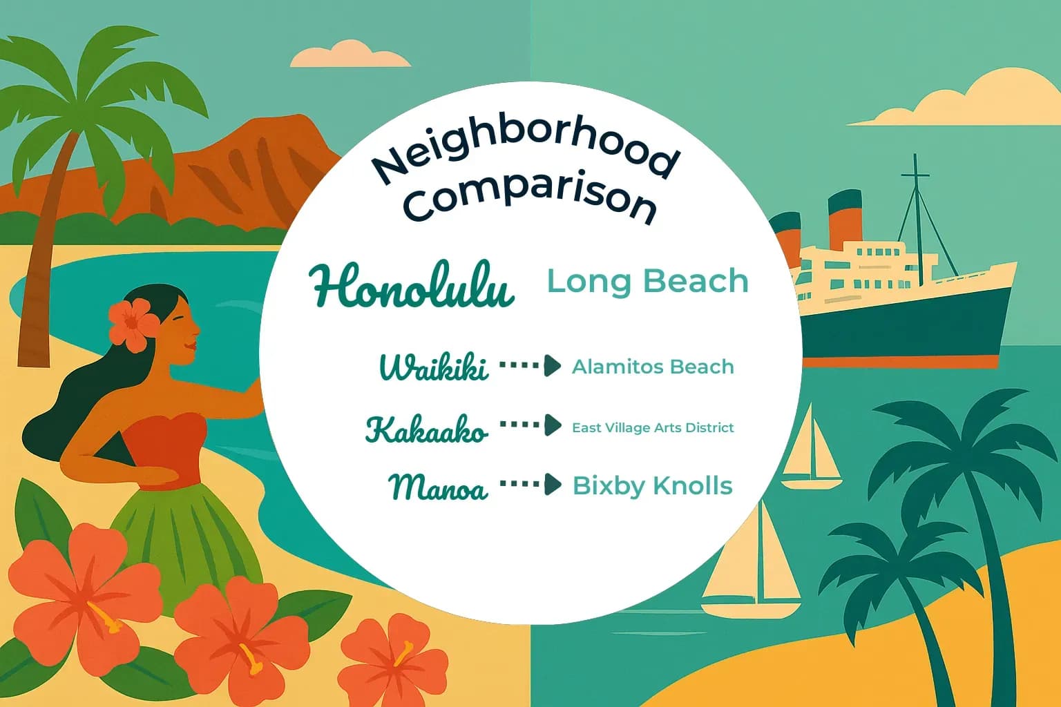 Honolulu vs Long Beach Neighborhood Comparison