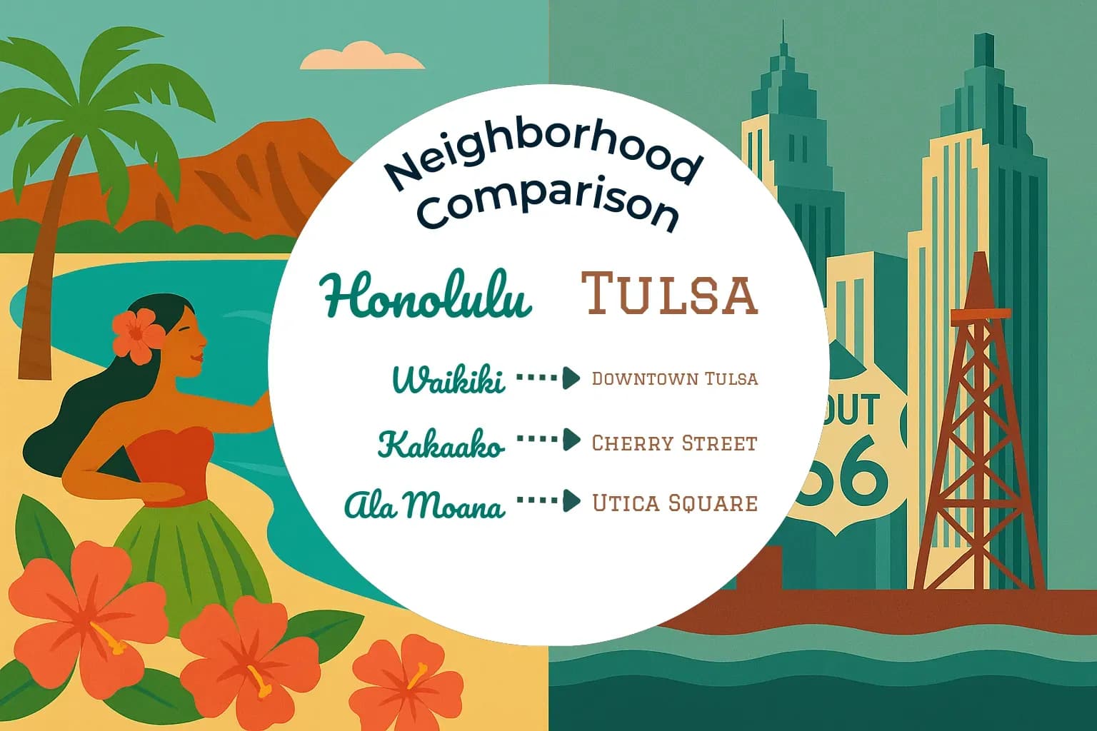 Honolulu vs Tulsa Neighborhood Comparison