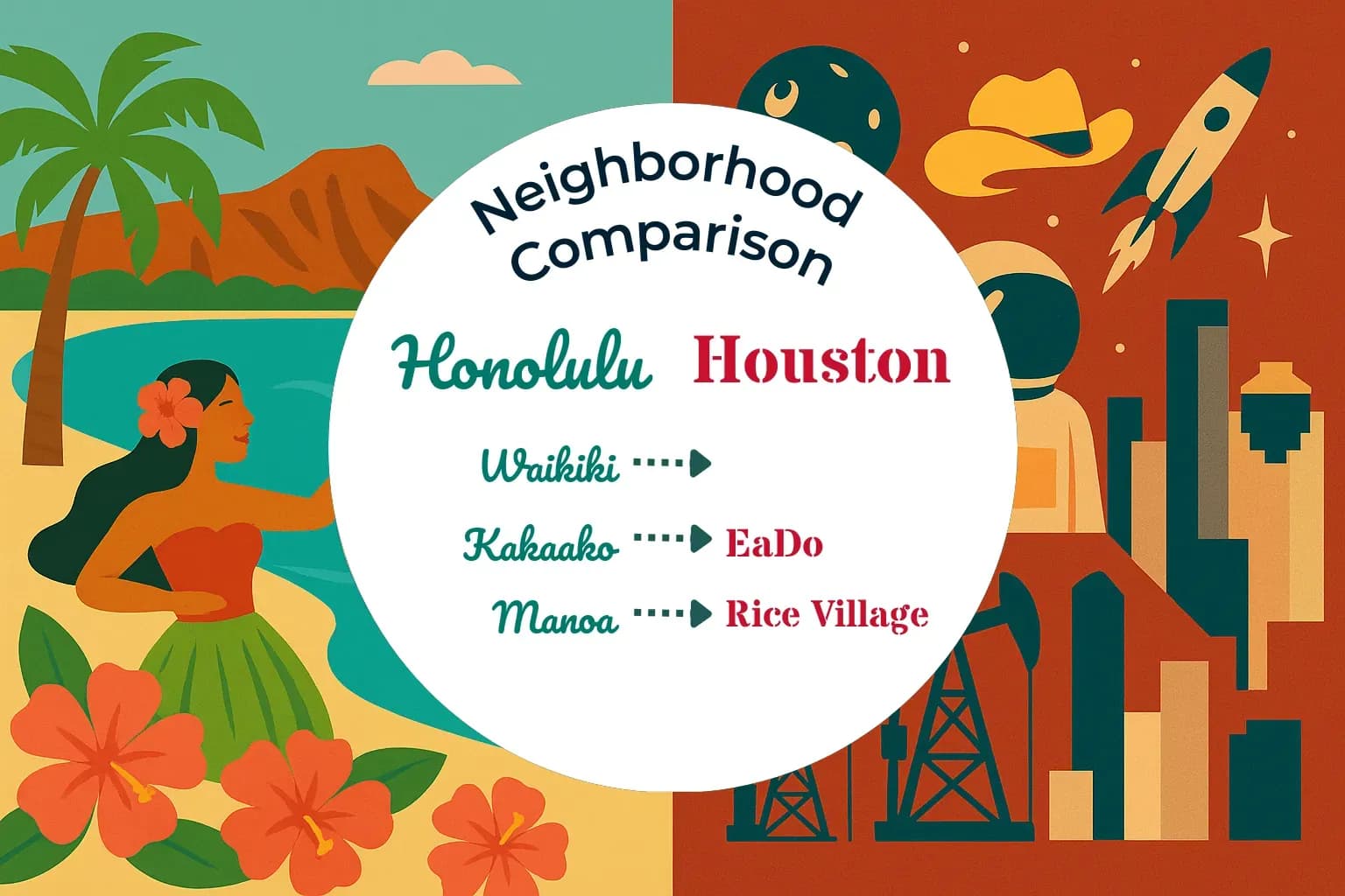 Honolulu vs Houston Neighborhood Comparison