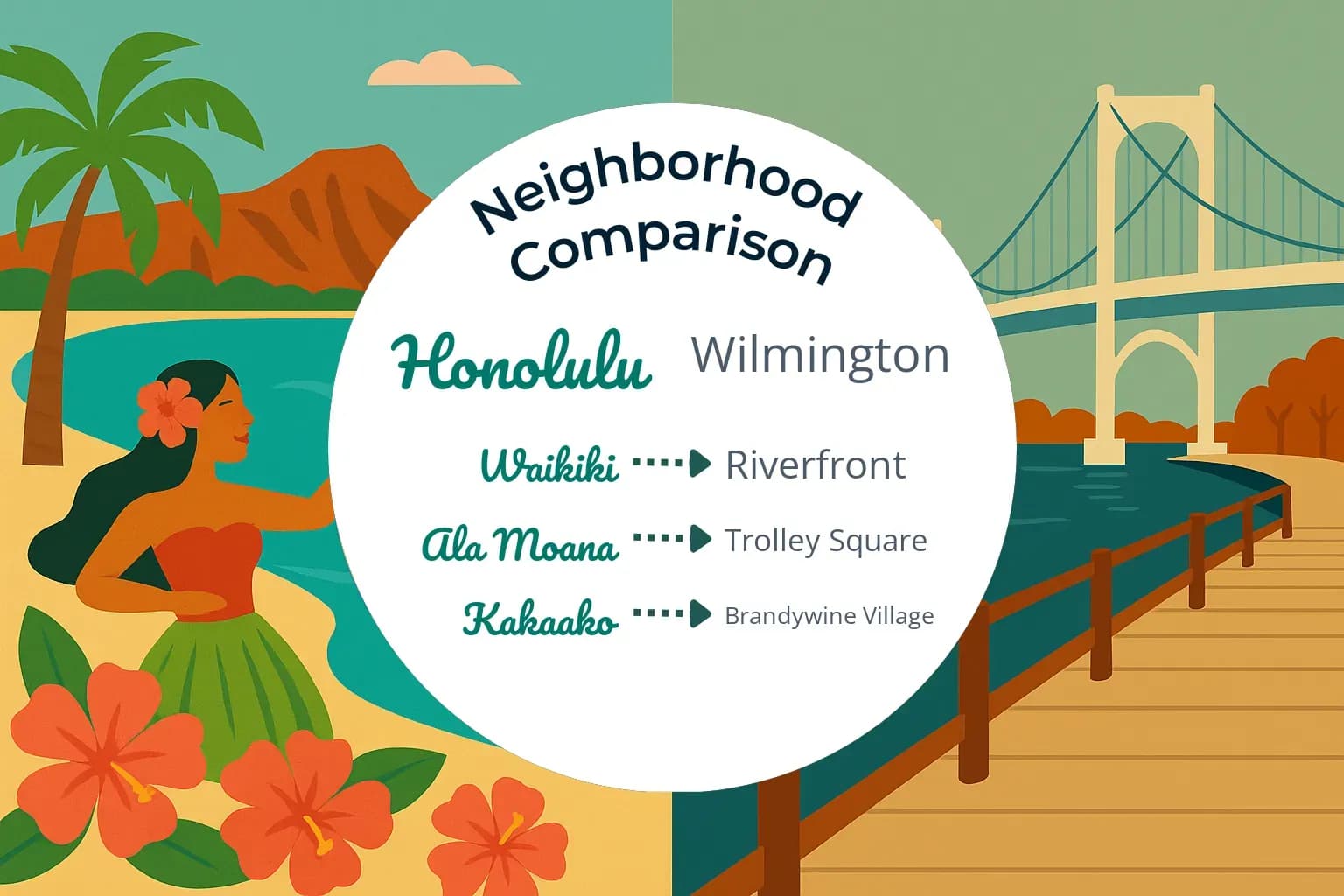 Honolulu vs Wilmington Neighborhood Comparison