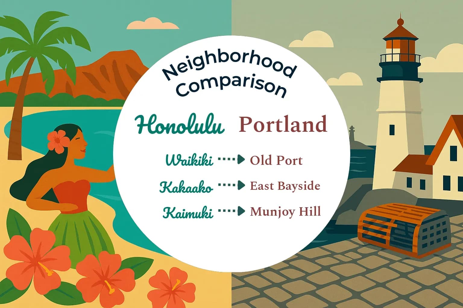 Honolulu vs Portland Neighborhood Comparison