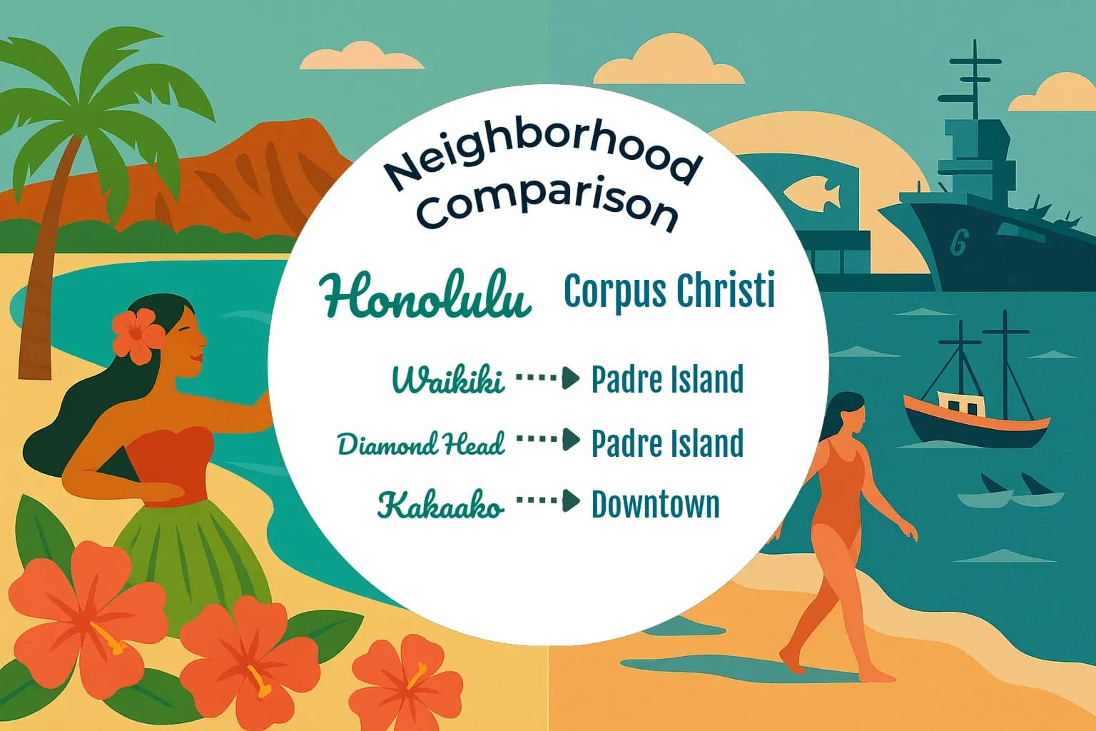 Honolulu vs Corpus Christi Neighborhood Comparison