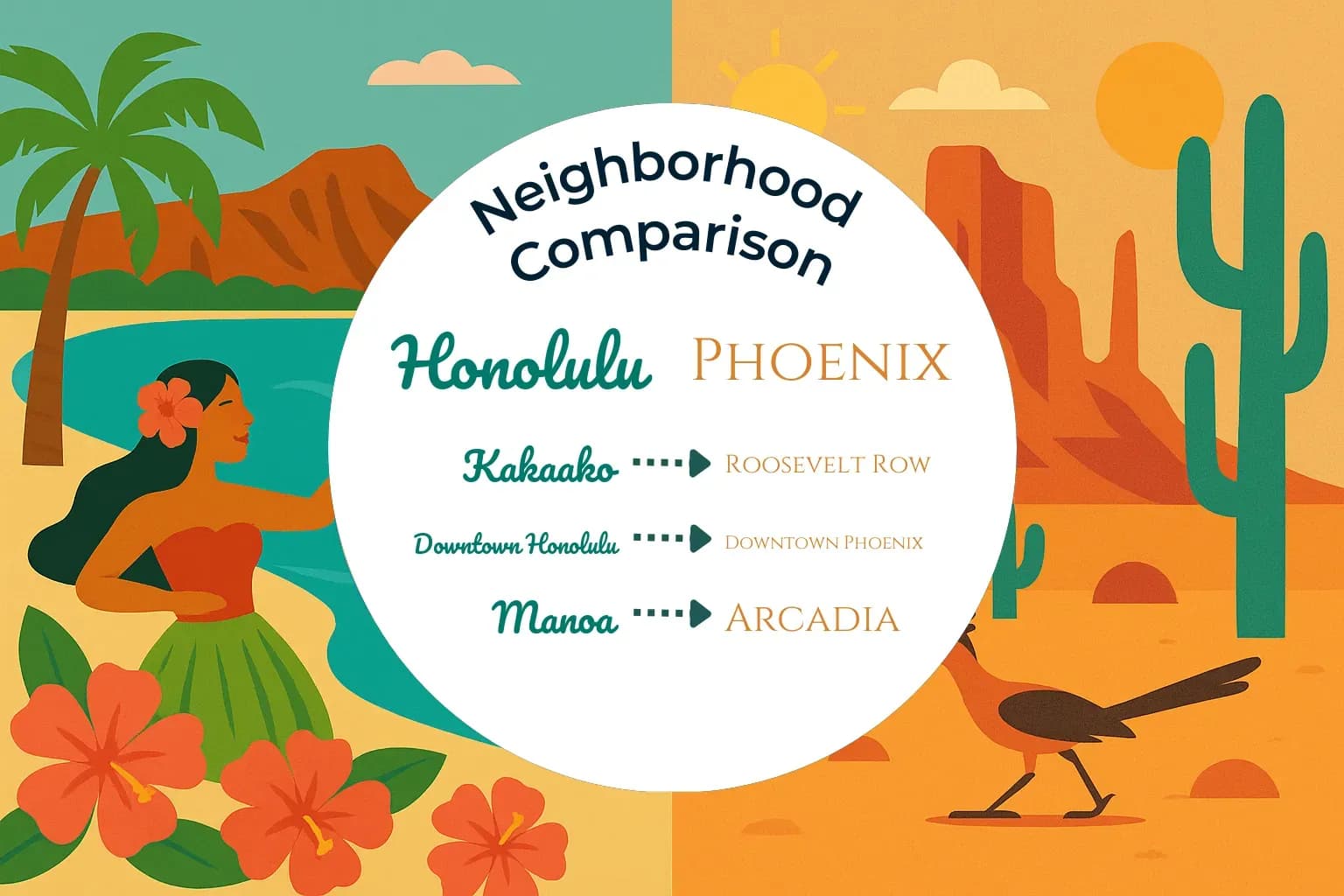 Honolulu vs Phoenix Neighborhood Comparison