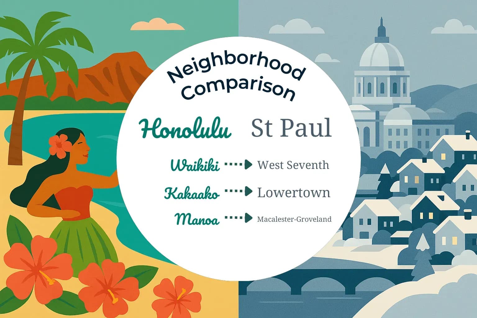 Honolulu vs St. Paul Neighborhood Comparison