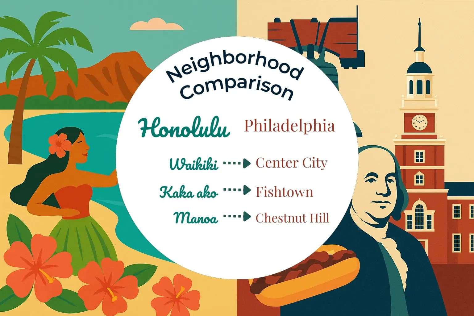 Honolulu vs Philadelphia Neighborhood Comparison